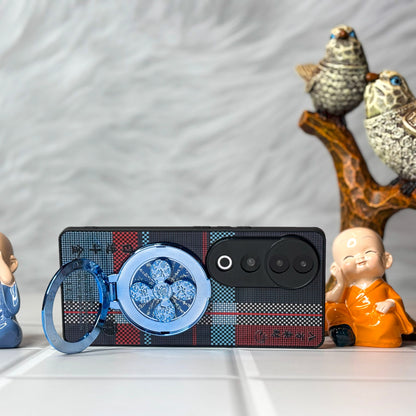 Vivo V40 Pro 5G Rich Manifestation Wheel Grid Pattern Back Case