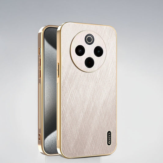 Vivo T4 5G Premium Electroplated Frame Gold Thread Pattern Soft Case