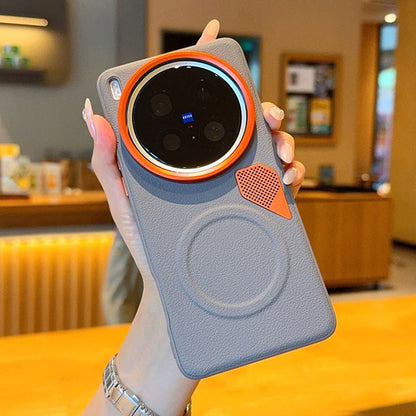 Vivo X300 Pro 5G Premium Magnetic Heat Dissipation Vegan Leather Case