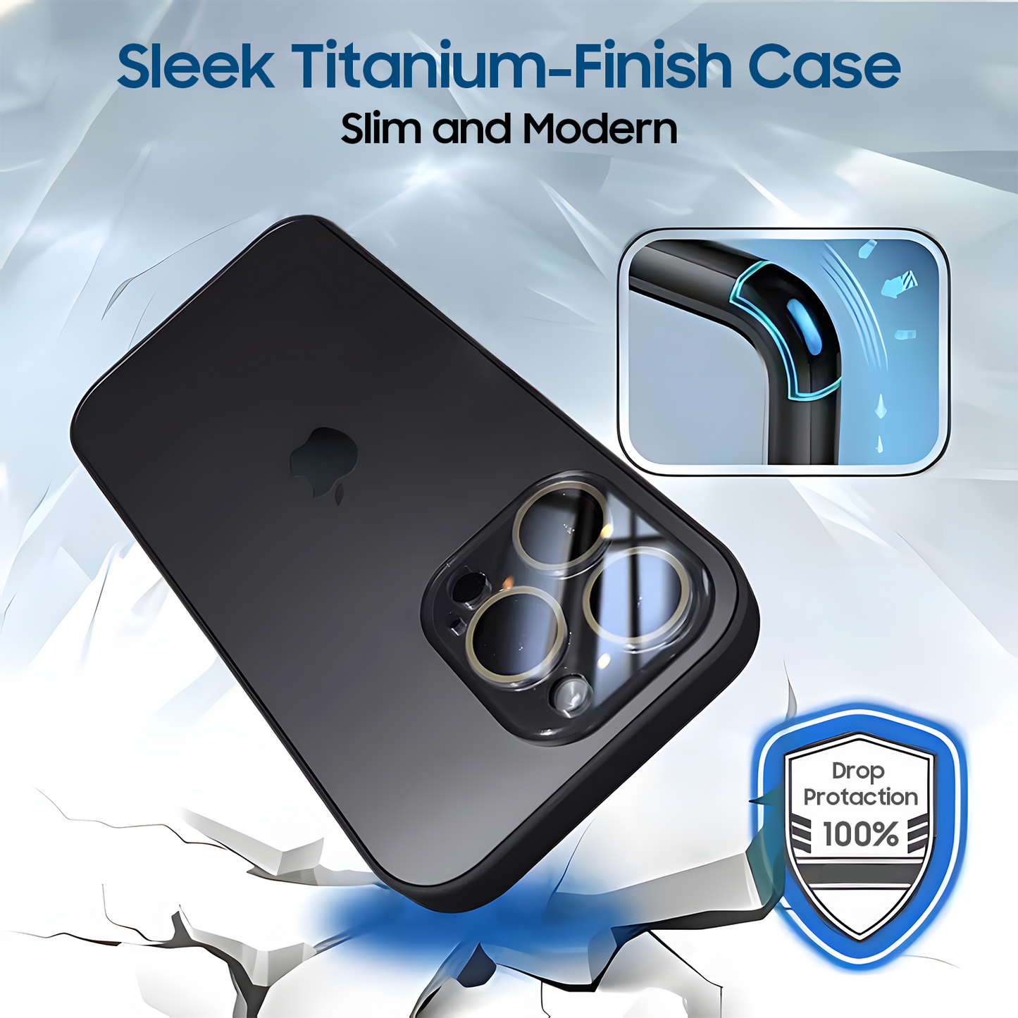 iPhone 16 Pro Sleek Titanium-Finish iPhone Case