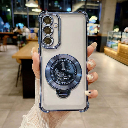 Samsung Galaxy M56 5G Premium Billion Wheel Rotating Shockproof Airbags Case