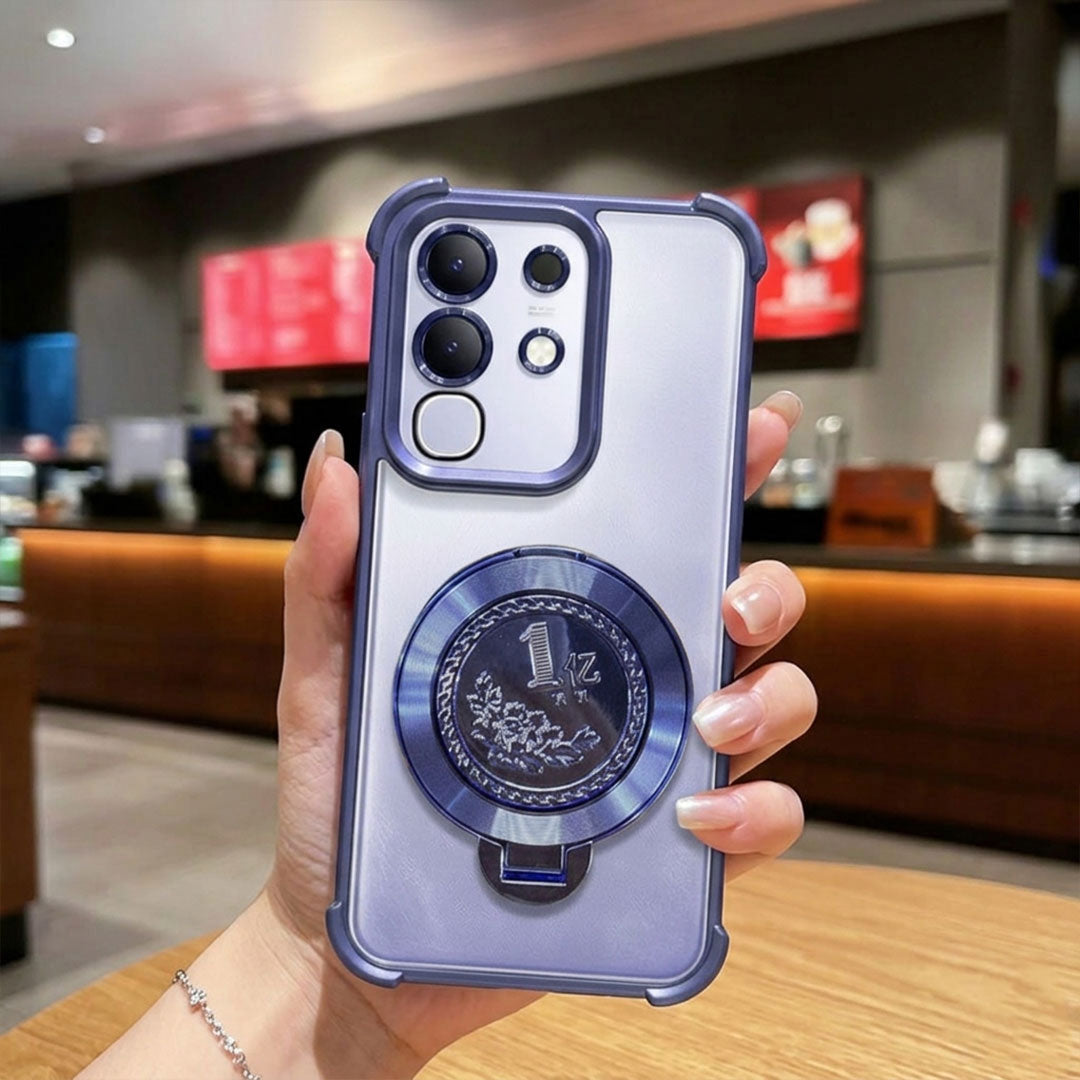 Vivo T4x 5G Premium Billion Wheel Rotating Shockproof Airbags Case