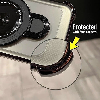 OnePlus Nord CE3 5G Luxury Four Corner Invincible Bracket Ring Stand Case