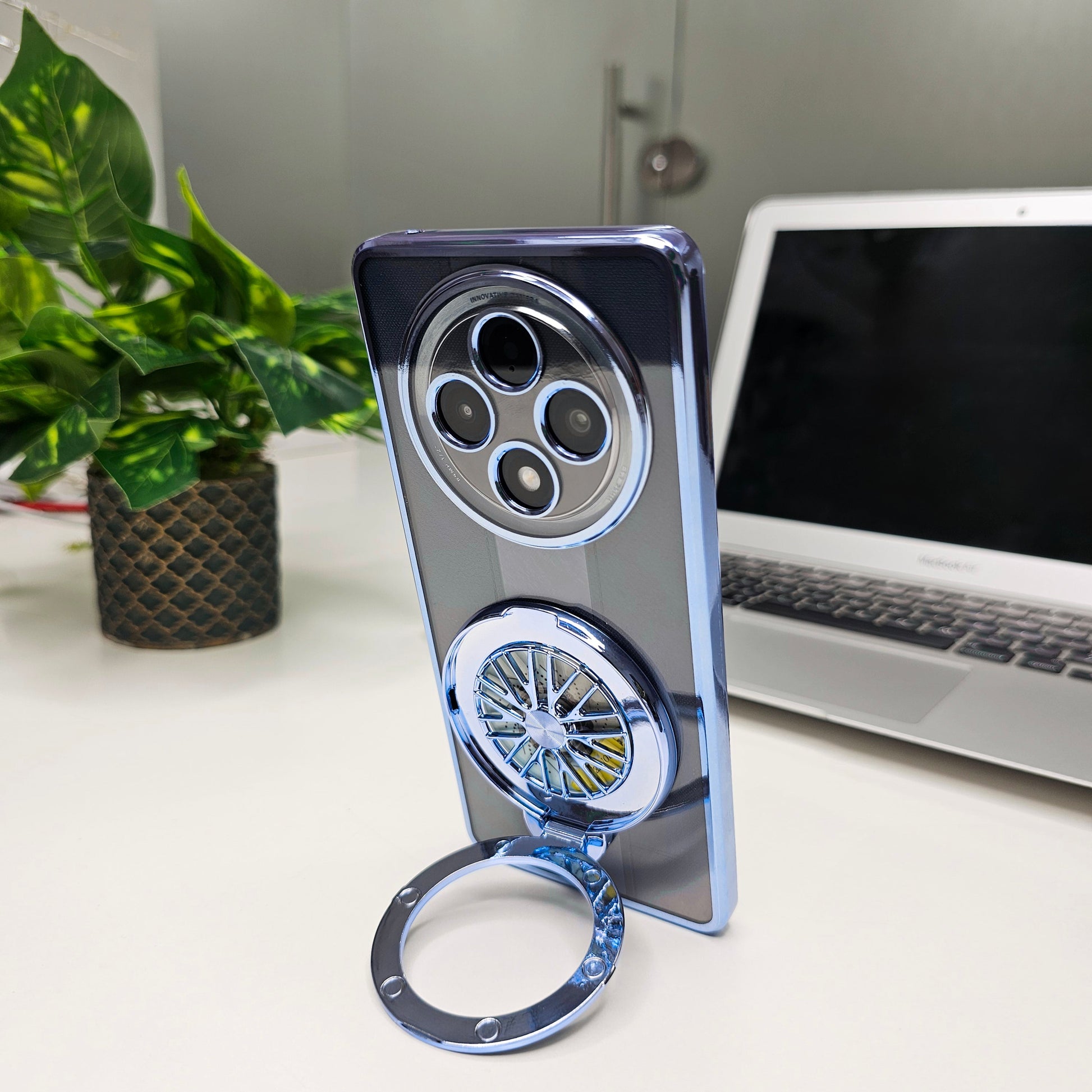 rotating Ferrari wheel Oppo F27 Pro cover