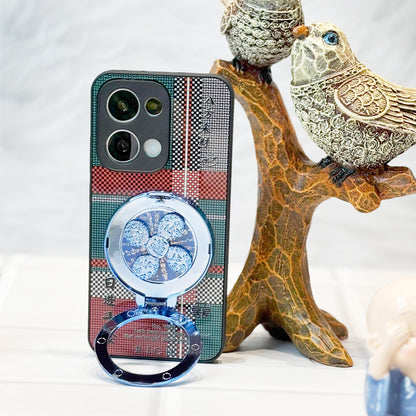 Oppo Reno13 5G Rich Manifestation Wheel Grid Pattern Back Case
