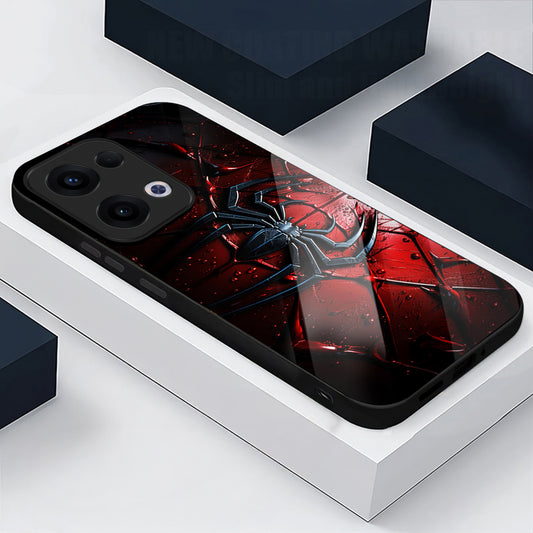 Oppo Reno 13 5G Premium Acrylic Shockproof Glass Back Case (Spider Armor)