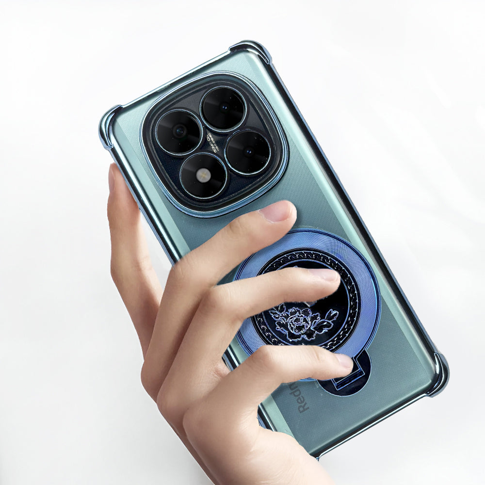 Redmi Note 14 Pro+ 5G Transparent 1 Billion Edition Rotating Cluster Phone Case