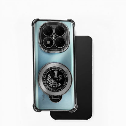 Redmi Note 14 Pro+ 5G Transparent 1 Billion Edition Rotating Cluster Phone Case