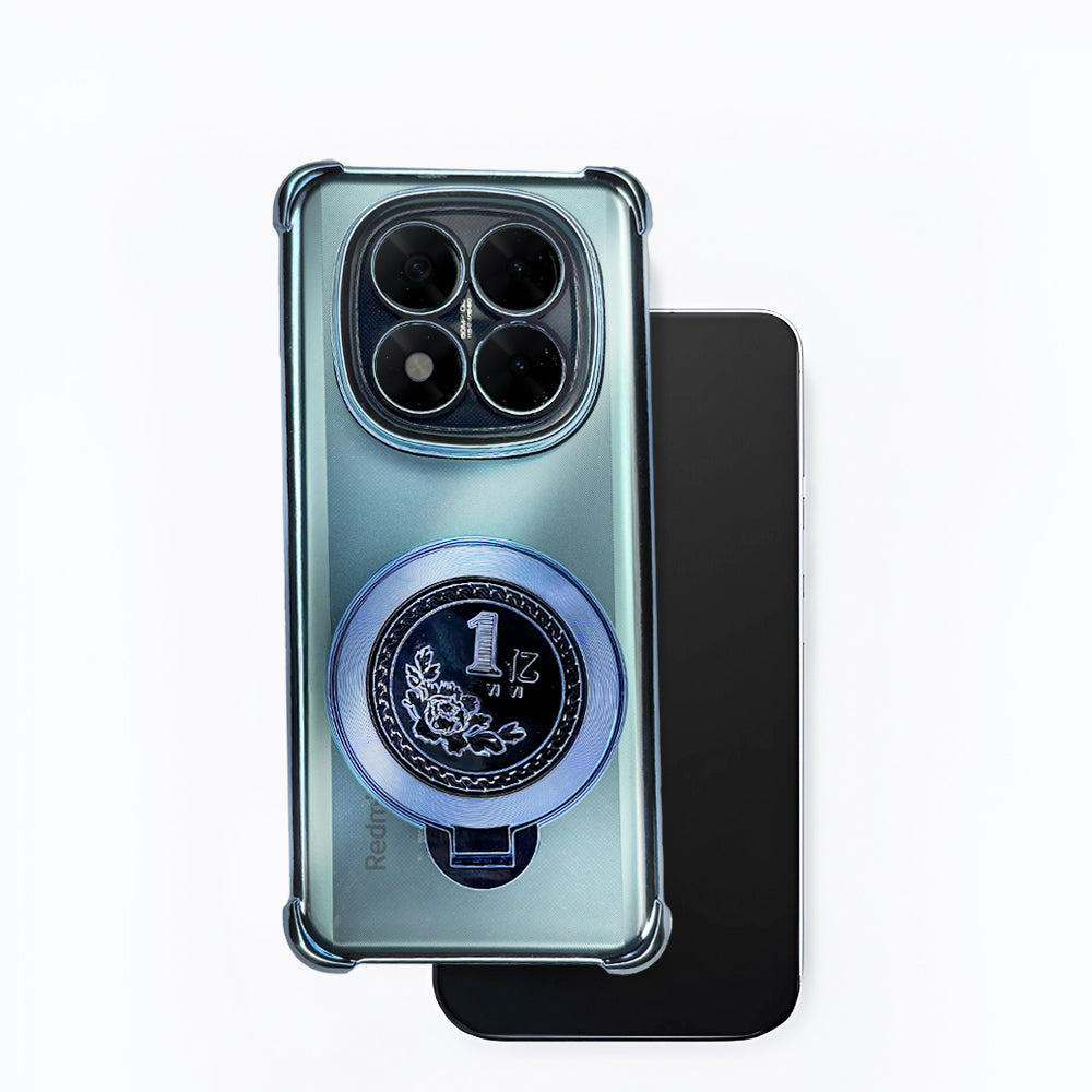 Redmi Note 14 Pro+ 5G Transparent 1 Billion Edition Rotating Cluster Phone Case