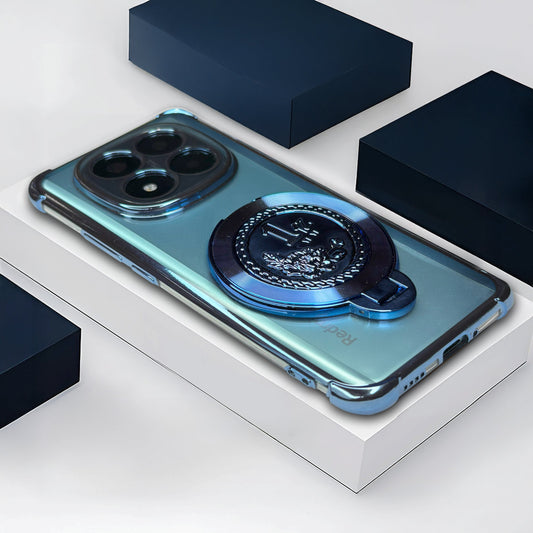 Redmi Note 14 Pro+ 5G Transparent 1 Billion Edition Rotating Cluster Phone Case