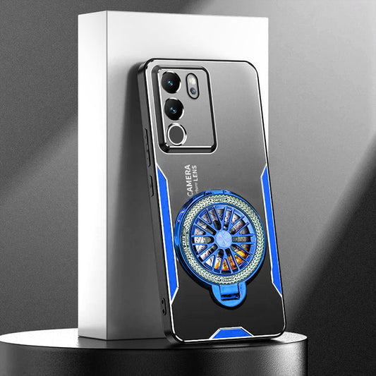 Vivo V29 Blue Metal Wheel Case