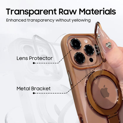 iPhone 16 Pro Golden Circle Magnetic With Camera Lens Rings iPhone Case