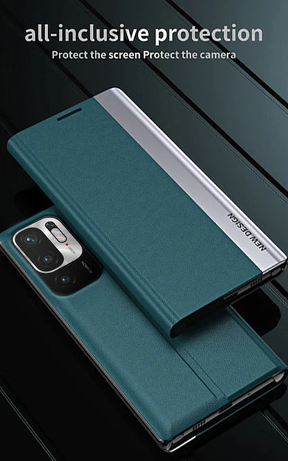 Redmi Note 10T 5G Magnetic Flip Leather Case