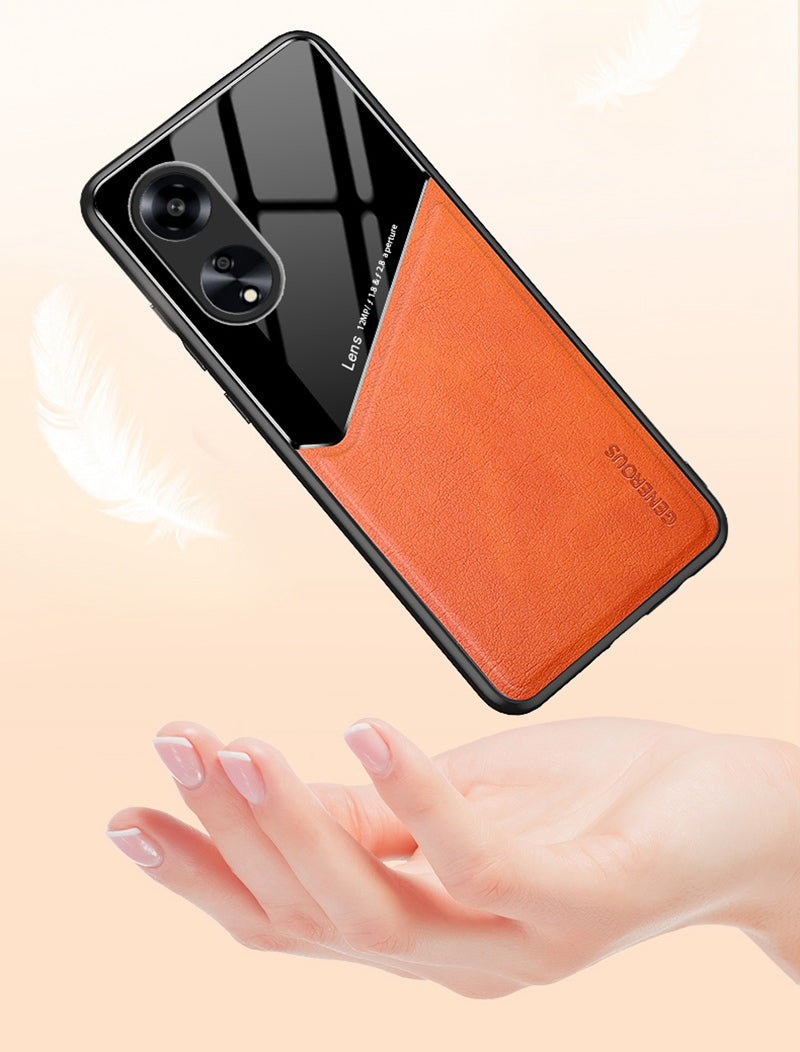 Oppo Reno 8T 5G luxury Generous® Leather Protective Back Case