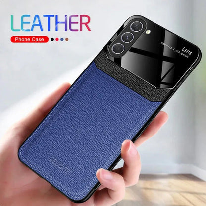 Samsung Galaxy S23 5G Premium Leather Lens Protective Case