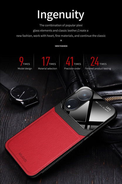 Oppo Reno 8T 5G Premium Leather Lens Protective Case