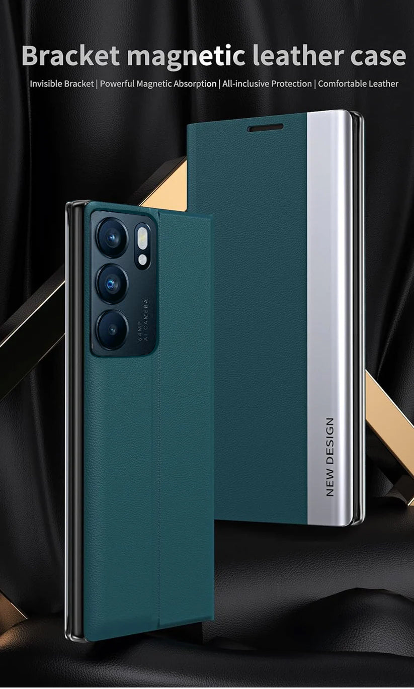 Oppo Reno 6 5G Magnetic Flip Leather Case