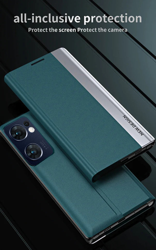 Oppo Reno 7 5G Magnetic Flip Leather Case